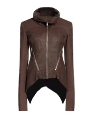 リックオウエンス レディース アウター ジャケット・ブルゾン RICK OWENS Dark Brown ブラウンのサムネイル