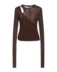 リックオウエンス レディース トップス Tシャツ RICK OWENS Brown ブラウンのサムネイル