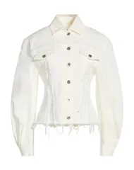 ランバン レディース アウター ジャケット・ブルゾン デニムブルゾン LANVIN White ホワイトのサムネイル