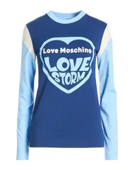 ラブ モスキーノ レディース トップス Tシャツ LOVE MOSCHINO Blue ブルーのサムネイル