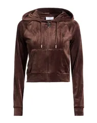 ジューシークチュール レディース アウター パーカー・スウェット JUICY COUTURE SPORT Dark Brown ブラウンのサムネイル