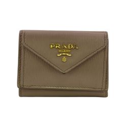 鑑定済み プラダ 財布 ヴィッテロムーブ レザー 二つ折り コンパクト