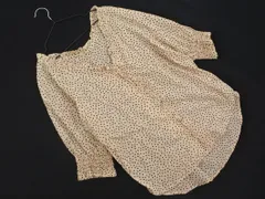 Khaju カージュ ドット フリル ラウンドヘム シャツ ベージュ ■◆ レディースのサムネイル