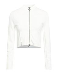 ハイ レディース アウター カーディガン ファスナー付きニット HIGH White ホワイト