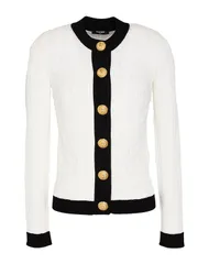 バルマン レディース アウター カーディガン BALMAIN White ホワイトのサムネイル