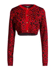 ヴェルサーチ レディース アウター カーディガン VERSACE Red レッドのサムネイル