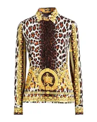 ヴェルサーチ レディース トップス シャツ VERSACE Brown ブラウンのサムネイル