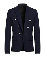 バルマン メンズ アウター ジャケット・ブルゾン BALMAIN Midnight Blue ブルーのサムネイル