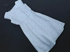 新品 any SiS エニィスィス 刺繍 チェック Aライン ワンピース size1/水色 ■◆ レディースのサムネイル