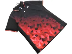 新品 YONEX ヨネックス ウィメンズ ゲームシャツ ポロシャツ sizeL/黒ｘ赤 ■◆ レディースのサムネイル
