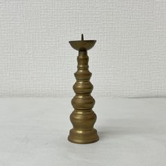 新品未使用保管品◇寺院用 大型火立 ローソク立て 真鍮製 80cm（2尺5寸 