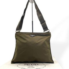 人気】プラダ ショルダーバッグ 三角ロゴ ナイロン カーキ オリーブ