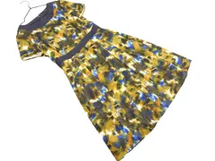 ketty ケティ 総柄 タック ワンピース size0/青ｘマスタード ■◆ レディースのサムネイル