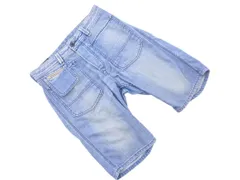 DIESEL ディーゼル ボタンフライ ハーフ デニムパンツ size28/青 ■◆ メンズのサムネイル