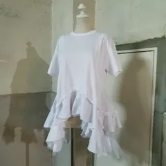 COMME des GARCONS COMME des GARCONS 24ss フリル再構築 エステルカットソー XS コムデギャルソンコムデギャルソン コムコム 2024ss AD2023のサムネイル