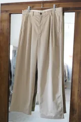 90s nautica remake super wide chino pants ノーティカ　ラルフローレン  チノパン　ワイドパンツ　香港製　made in HONG KONG 古着　アメカジ　アイビー　カジュアル　古着　メンズのサムネイル