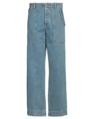 メゾンキツネ メンズ ボトムス デニムパンツ ストレートレッグ MAISON KITSUN Blue ブルーのサムネイル