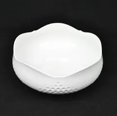 【美品】Meissen マイセン ホワイトレリーフ ボウル 丸鉢 21cmのサムネイル