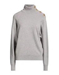 バルマン レディース アウター ニット・セータートルネック BALMAIN Gray グレーのサムネイル