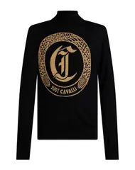 ジャストカバリ メンズ アウター ニット・セータートルネック JUST CAVALLI Black ブラックのサムネイル