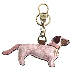 GUCCI グッチ GGスプリームキャンバス ドッグ シェイプ チャーム 821812 IAAFQ 8092 レディース 中古 美品のサムネイル