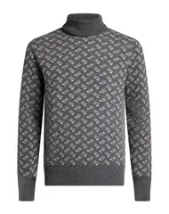 ヘルノ メンズ アウター ニット・セータートルネック HERNO Gray グレーのサムネイル