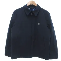 ランズエンド LANDS' END 美品 スイングトップ 中綿ブルゾン M ジップアップ ロゴ 刺繍 チェック裏地 プリマロフト 紺 ネイビー /KB ■GY12のサムネイル