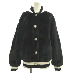 レディ Rady ブルゾン ジャケット 上着 S 黒 ブラック ファー 長袖 リブ襟 /MD ■GY44のサムネイル