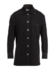 ランバン メンズ アウター ジャケット・ブルゾン デニムブルゾン LANVIN Black ブラックのサムネイル