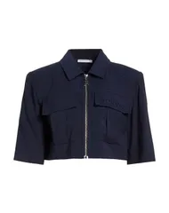 パトリツィア ペペ レディース アウター ジャケット・ブルゾン PATRIZIA PEPE Midnight Blue ブルーのサムネイル