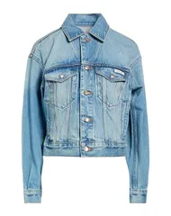 カルバンクライン レディース アウター ジャケット・ブルゾン デニムブルゾン CALVIN KLEIN JEANS Blue ブルーのサムネイル