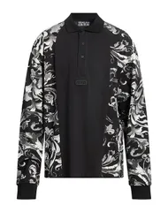 ヴェルサーチ メンズ トップス ポロシャツ VERSACE JEANS COUTURE Black ブラックのサムネイル