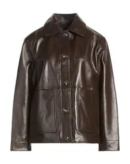 ラグアンドボーン レディース アウター ジャケット・ブルゾン レザーブルゾン RAG BONE Dark Brown ブラウンのサムネイル