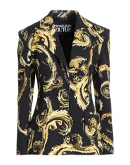 ヴェルサーチ レディース アウター ジャケット・ブルゾン テーラードジャケット VERSACE JEANS COUTURE Black ブラックのサムネイル