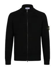 ストーンアイランド メンズ アウター カーディガン ファスナー付きニット STONE ISLAND Black ブラックのサムネイル