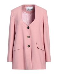 ガニー レディース アウター ジャケット・ブルゾン テーラードジャケット GANNI Pink ピンク