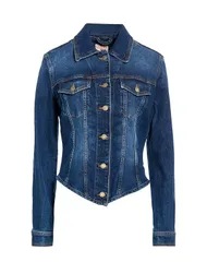ゲス レディース アウター ジャケット・ブルゾン デニムブルゾン GUESS Blue ブルーのサムネイル