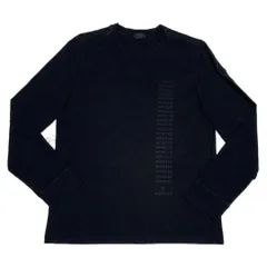モンクレール　ラバーワッペン　長袖Tシャツ　ブラック　L 国内正規品 5S721のサムネイル