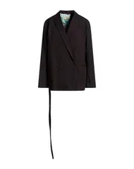 メゾンキツネ レディース アウター ジャケット・ブルゾン テーラードジャケット MAISON KITSUN Black ブラックのサムネイル