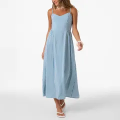 オニール レディース トップス ワンピース ONeill Womens Linden Stripe Dress Tofu ストライプのサムネイル