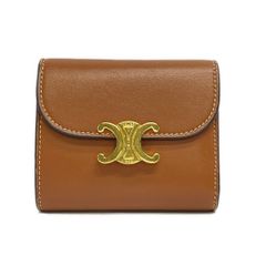 CELINE トリオンフ 三つ折り財布 タン - メルカリ