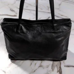 Y's YOHJI YAMAMOTO ダブルフェイス ドッキング レザー×ナイロン トートバッグ ブラックのサムネイル