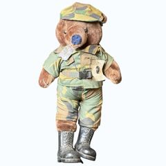 BEAR FORCES of Americaベア・フォース・オブ・アメリカ 当時物 1980～90年代 海兵隊（USMC）テディーベア ぬいぐるみ 韓国製 KOREA製 K-33