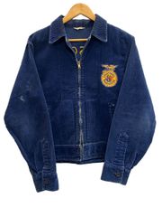 希少】50s FFA ジャケット テキサス 三角タグ ネイビー コーデュロイ
