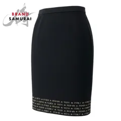新品未使用 FENDI フェンディ ロゴプリント ニットスカート 膝丈スカート ウール スカート レディース A3-00231 新品【中古】のサムネイル