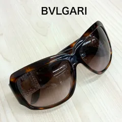 【ブルガリ BVLGARI】べっ甲サングラス ストーン 8018-B ブラウン×シルバー ⭐︎のサムネイル