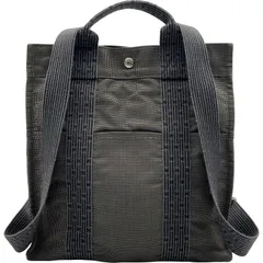 エルメス HERMES エールラインアドPM グレー ナイロンキャンバス レディース リュック デイパックのサムネイル