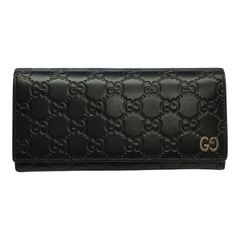56 GUCCI 長財布 シマ 二つ折り財布 紺色 ネイビー u7 - メルカリ