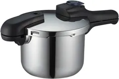 【開封済・未使用品】パール金属 圧力鍋 3.5L IH対応 3層底 切り替え式 レシピ付 クイックエコ H-5040のサムネイル