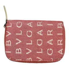 B00047  BVLGARI ブルガリ ロゴマニア キャンバス 6連 キーケース 鍵入れ レディース ピンク系のサムネイル